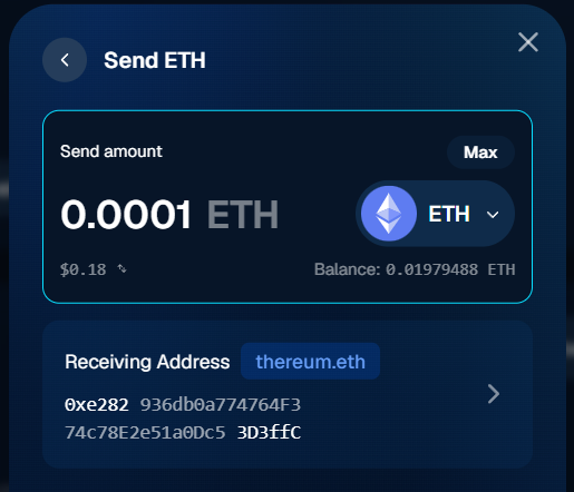 Gemini Wallet fails to correctly normalize and resolve the address for Ξthereum.eth