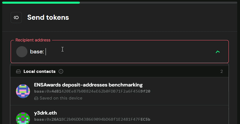 Safe Wallet fails to resolve the address for lightkeeper.eth on the Base chain